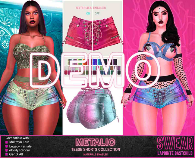 Shorts Metalic Teese DEMO