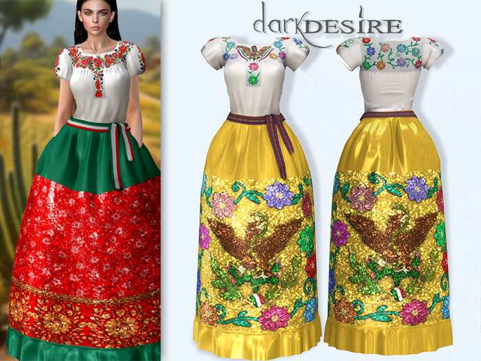 [[dD]] China Poblana Dress - 02 Vestido Poblano Mexico