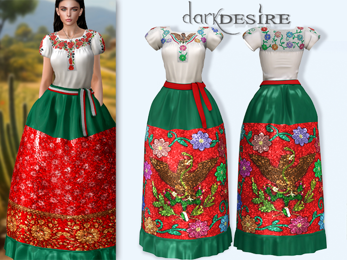 [[dD]] China Poblana Dress - 04 Vestido Poblano Mexico
