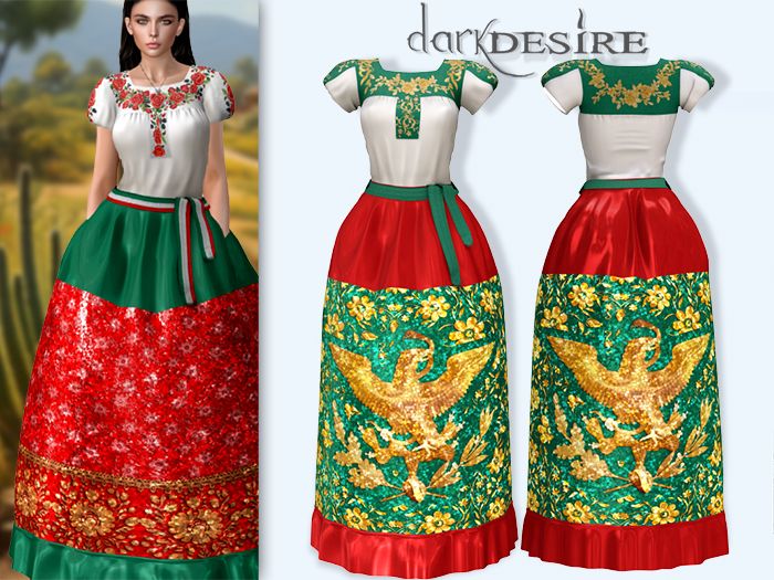 [[dD]] China Poblana Dress - 09 Vestido Poblano Mexico
