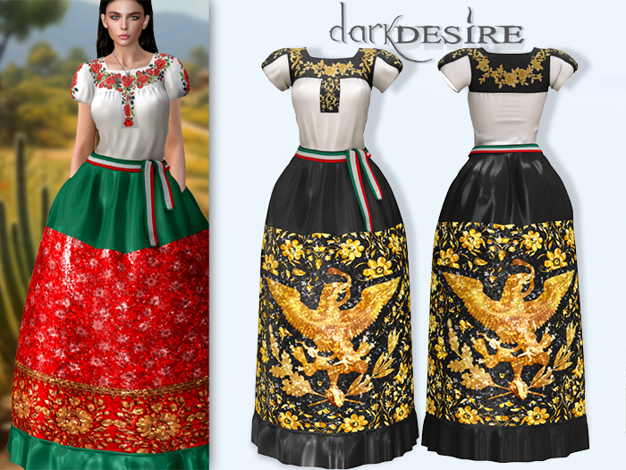 [[dD]] China Poblana Dress - 10 Vestido Poblano Mexico