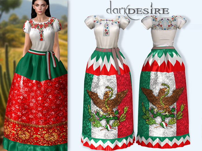 [[dD]] China Poblana Dress - 12 Vestido Poblano Mexico