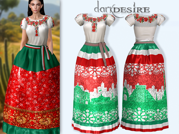 [[dD]] China Poblana Dress - 13 Vestido Poblano Mexico