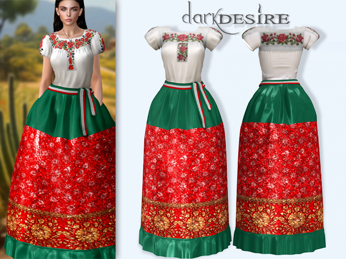 [[dD]] China Poblana Dress - 16 Vestido Poblano Mexico