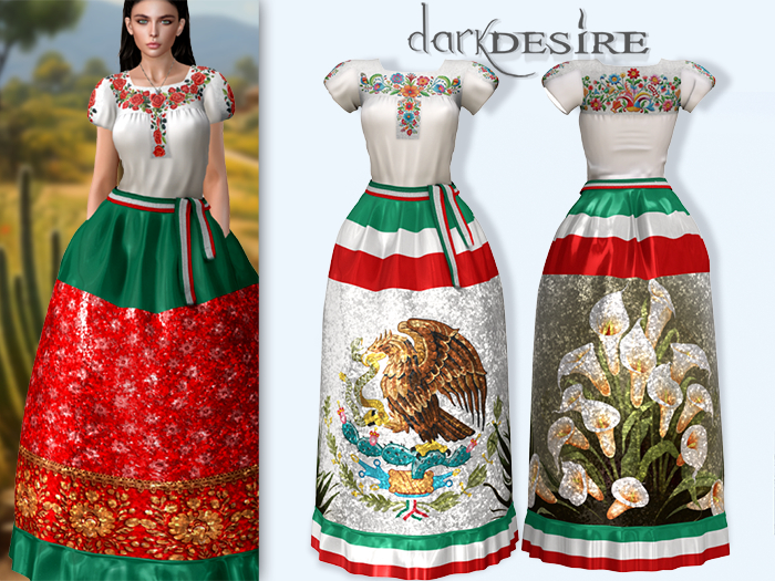 [[dD]] China Poblana Dress - 17 Vestido Poblano Mexico