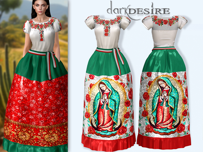 [[dD]] China Poblana Dress - 19 Vestido Poblano Mexico