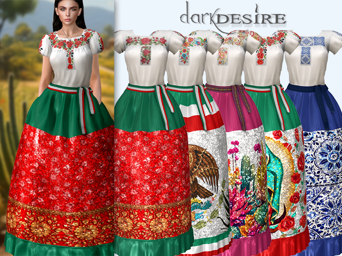 [[dD]] China Poblana Dress - DEMO Vestido Poblano Mexico