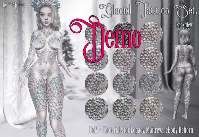 DEMO Misteria - Glaciel Body Tattoo