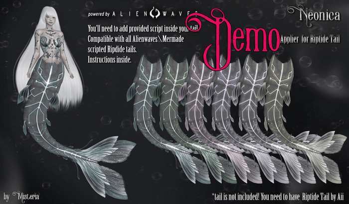 DEMO Misteria - Neonica appliers for Riptide tail