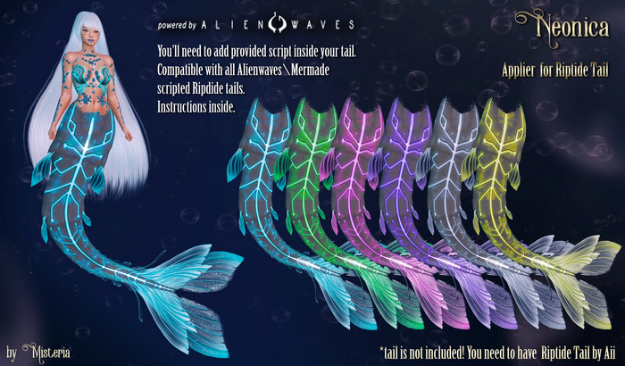 Misteria - Neonica appliers for Riptide tail