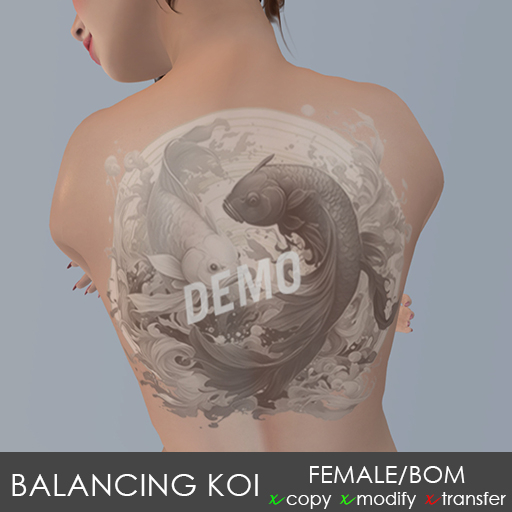 Embellish Balancing Koi Tattoo DEMO