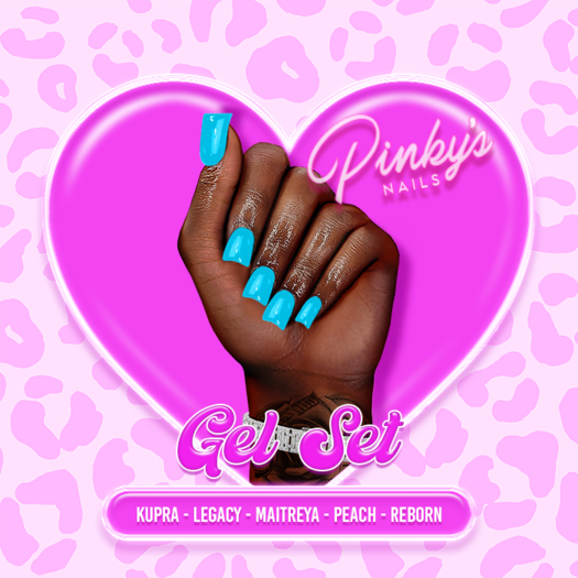 !! Pinky's Nails !! Gel Set ' Shorties [Blue]
