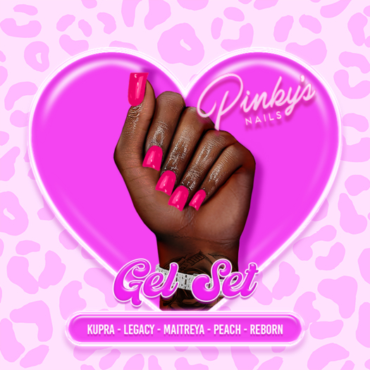 !! Pinky's Nails !! Gel Set ' Shorties [Hot Pink]