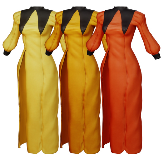 : mercurial : adherent dress : yellow