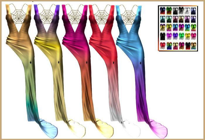 {BAD WOLF} Web Queen Dress Gradient/Reborn/Legasy+perky/Erika/Kupra/MAITREYA