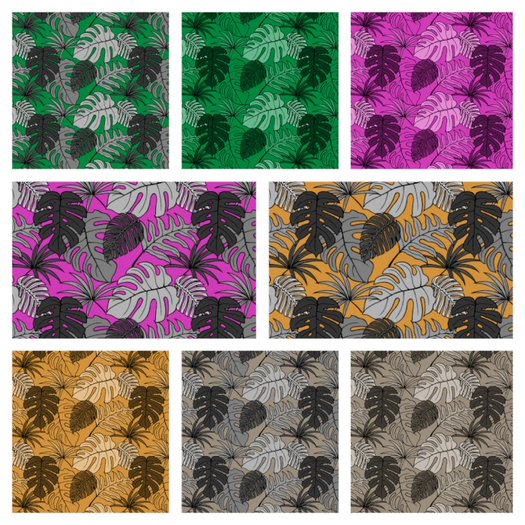 **O.D ** Palm leaf pattern - Full Perm