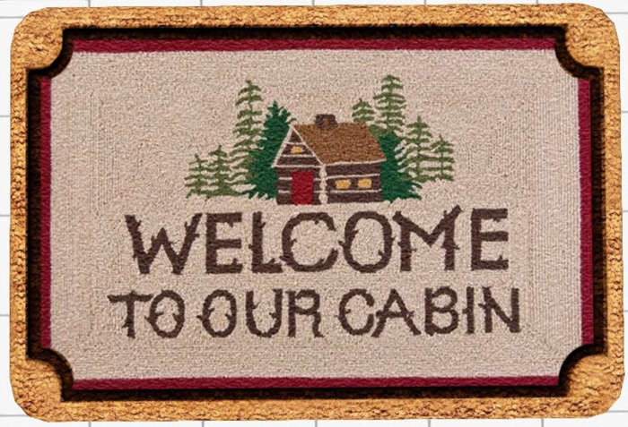 ~Confetti Time~ Welcome to Our Cabin Mat 2
