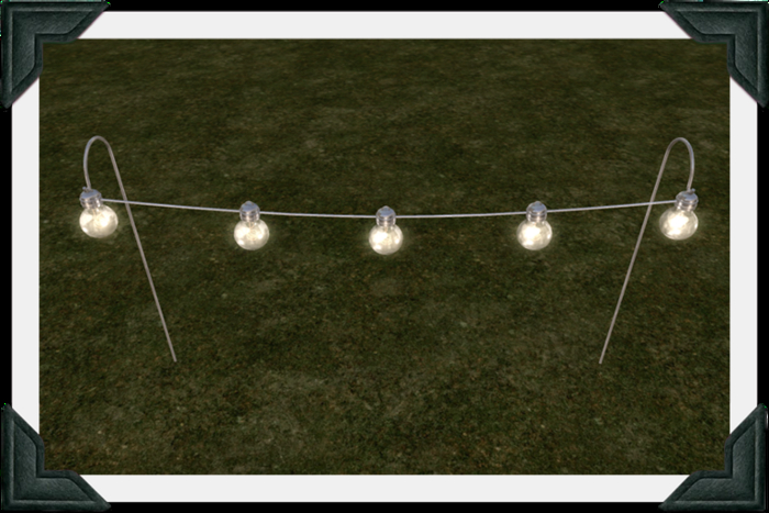 floorplan. garden path string lights / silver [box]