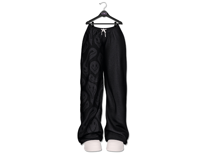 Loki - Riley Fluffy Sweatpants - Black