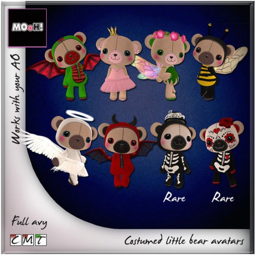 MOoH! Costumed bear skeleton RARE V2