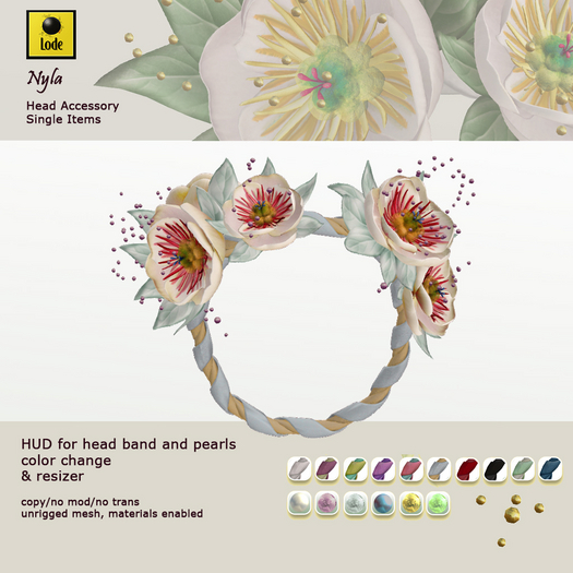 *LODE* Head Accessory - Nyla [cream]