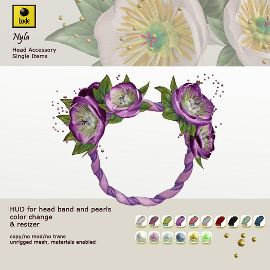 *LODE* Head Accessory - Nyla [purple]
