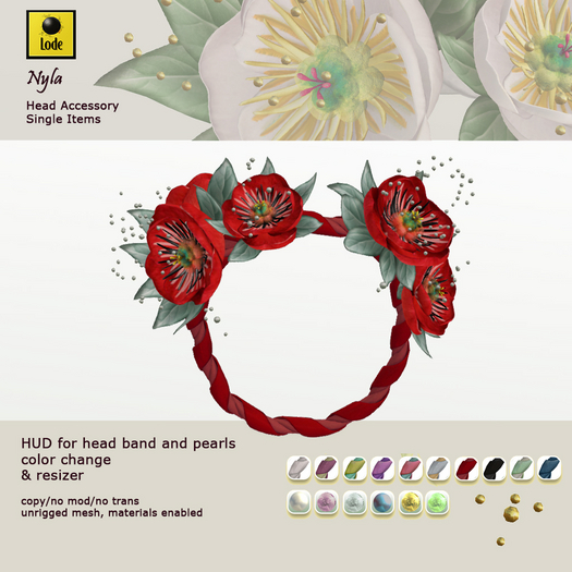 *LODE* Head Accessory - Nyla [red]