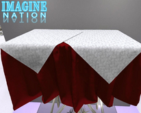 Imagine White & Red Buffet Table