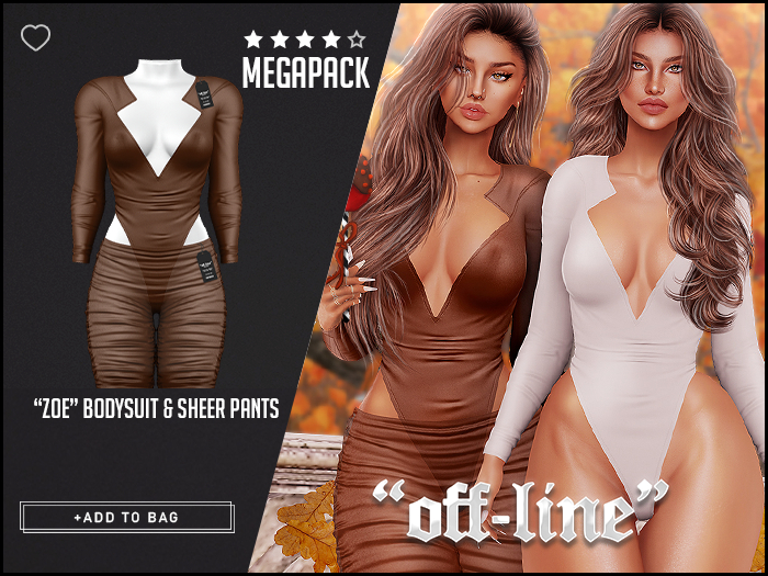 "Off-Line" x "Zoe" Bodysuit & Pants / Megapack