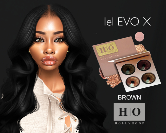 Hollyhood Lel Evo X Eye Applier - Brown