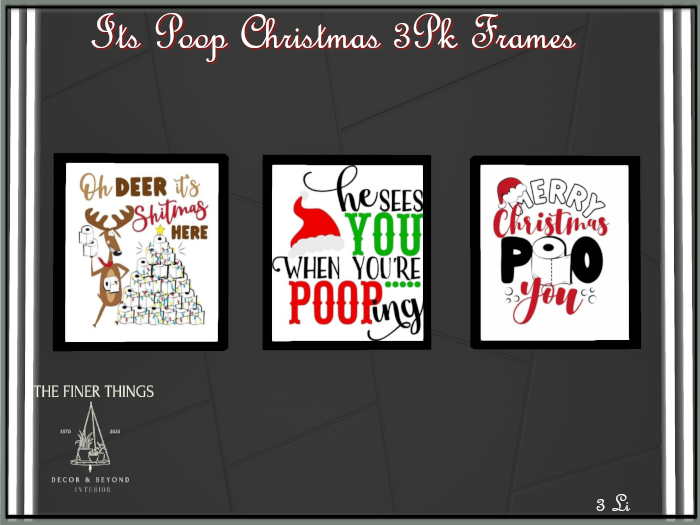 Its Poop Christmas Frames