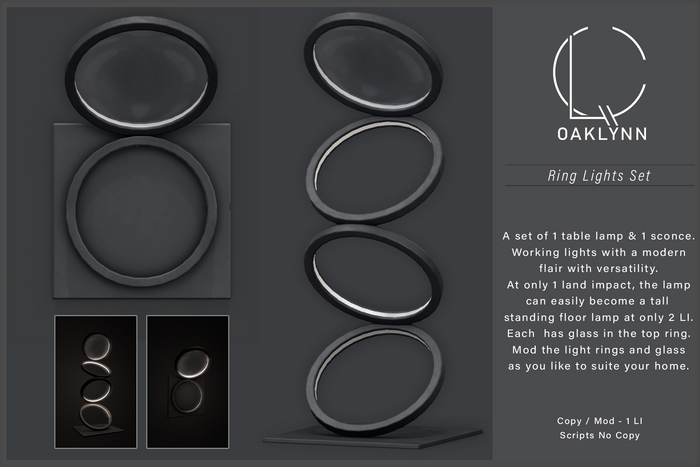 Oaklynn Ring Light Set