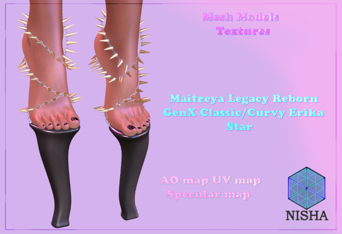Nisha - Insanity heels full perm mesh