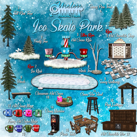 07 UA: Ice Skate Park-Ice Rink Boxed Rare