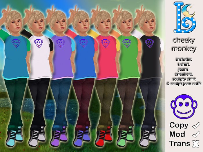 *Lullabies* Cheeky Monkey [Purple/Blue]