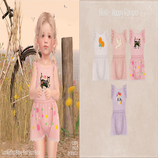 Blush. Gift - Happy Romper 