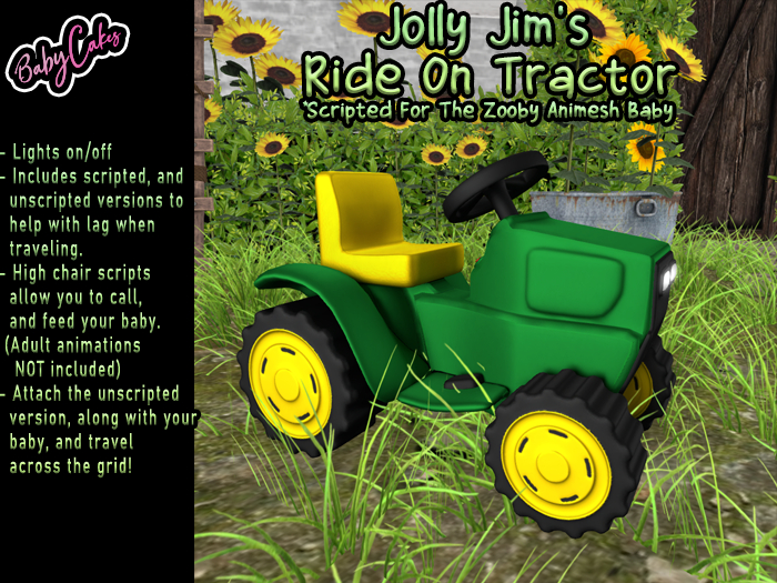 *BabyCakes  ~ Jolly Jim's Ride On Tractor