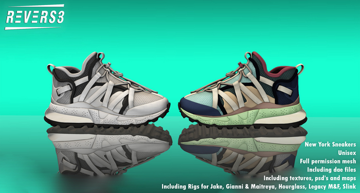 REVERS3 | Full Perm New York Sneakers [UNISEX] including Rigs