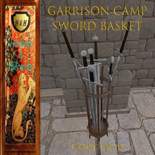 Garrison Camp Sword Storage Basket