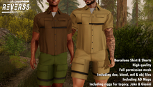 REVERS3 | Full Perm Barcelona Shirt & Shorts for Men including Rigs