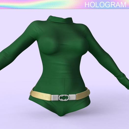 Green Belt Body Suit