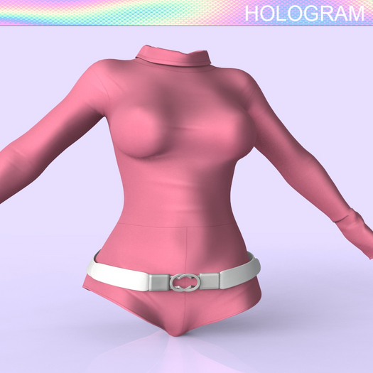 Pink Belt Body Suit