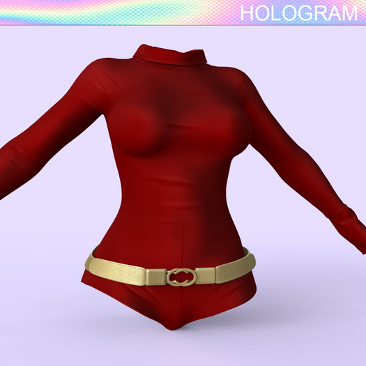 Red Belt Body Suit
