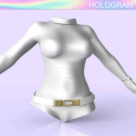 White Belt Body Suit