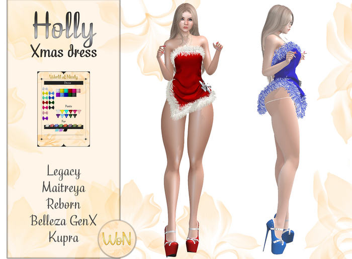 .:[WoN]:.Holly XMas Dress