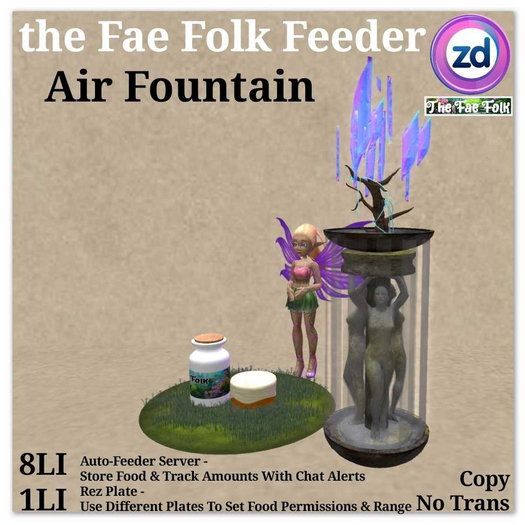 *ZD* Fae Folk Feeder - Air Fountain