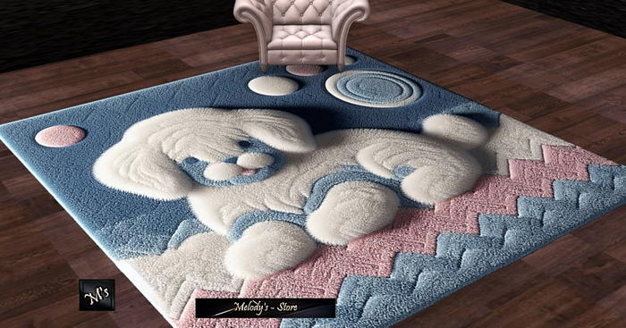 M's - Carpet /RUG/ - Charm of Cloud  - for a children's room 