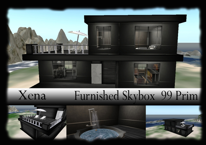 PROMO SPECIAL OFFER  House Sky Box "Xena" FULL FURNISHED 99 Prim  29 L$