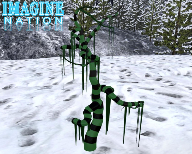 Imagine Nightmare Striped Tree green black
