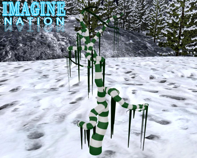 Imagine Nightmare Striped Tree green white